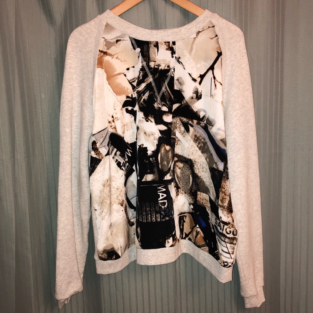 Gray Crew Neck Sweater